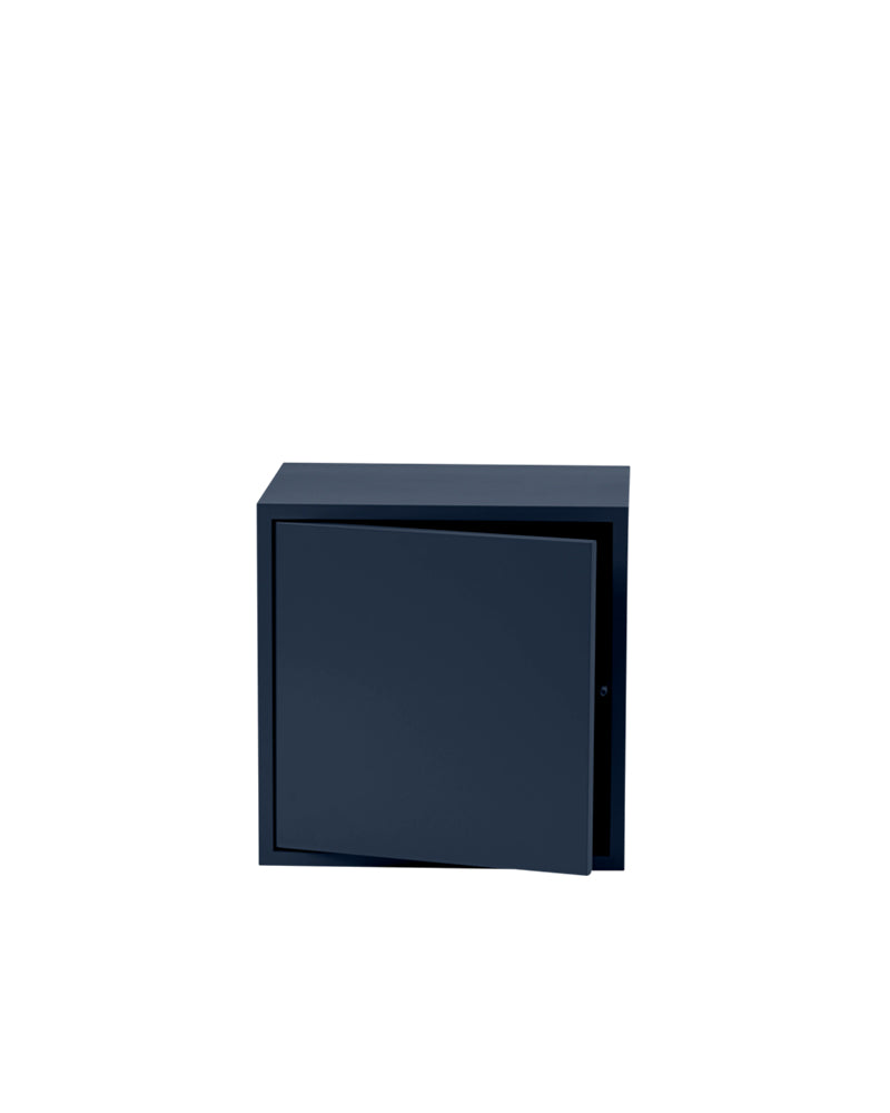 Stacked - Blue shelf with door - Medium