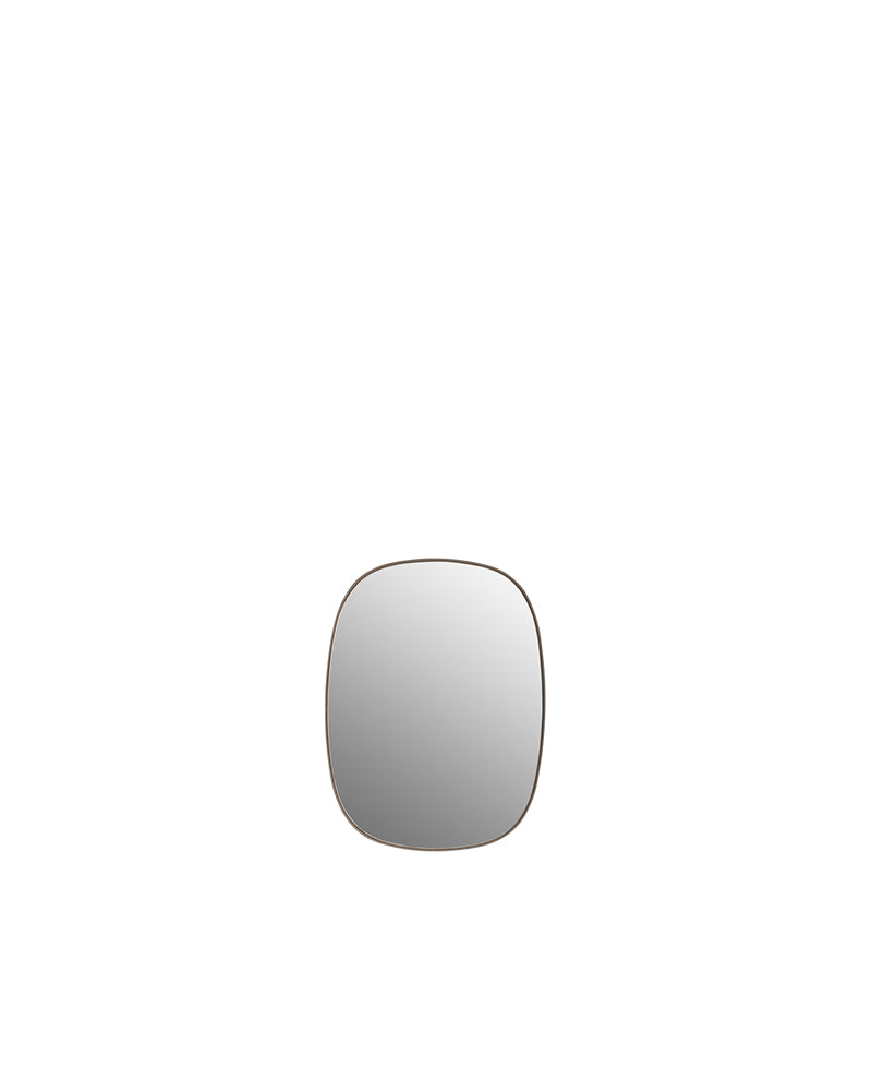 Framed small - Taupe wall mirror