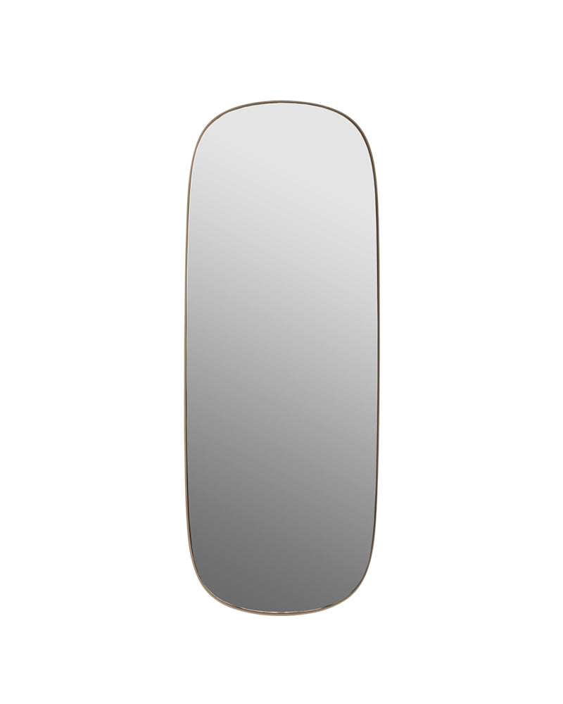 Framed large - Taupe wall mirror