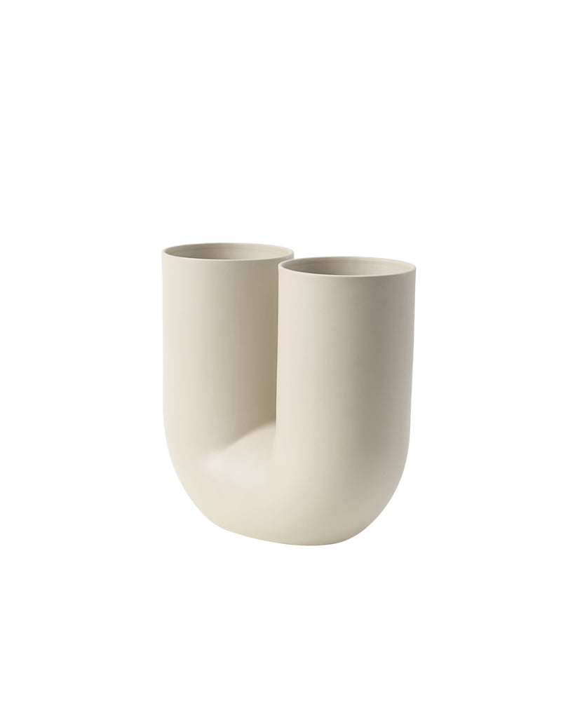 Kink - Sand-colored flower vase