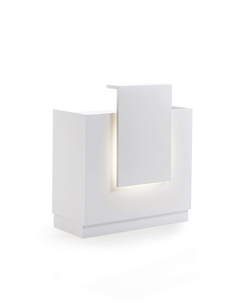 Light - White reception desk