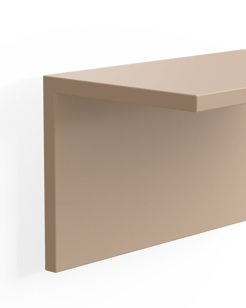 Display Cappuccino - 98cm shelf in beige melamine