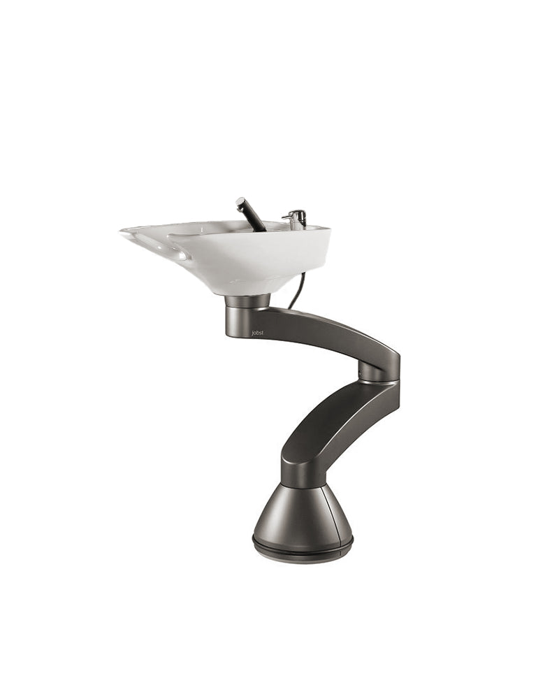 Contura swing PLUS - Dark gray freestanding basin - White bowl