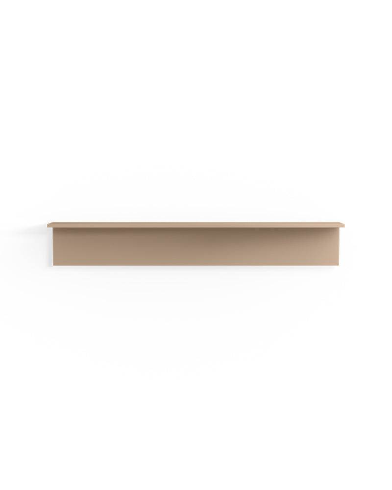Display Cappuccino - 130cm shelf in beige melamine