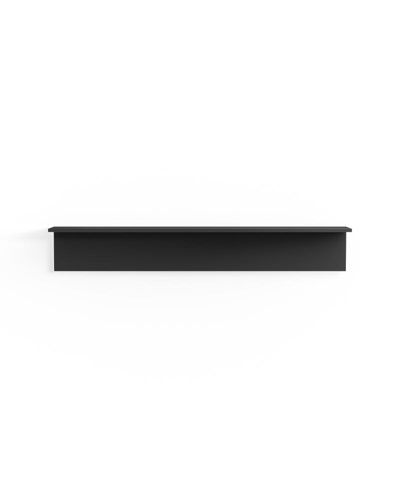 Display Black - 130cm shelf in black melamine