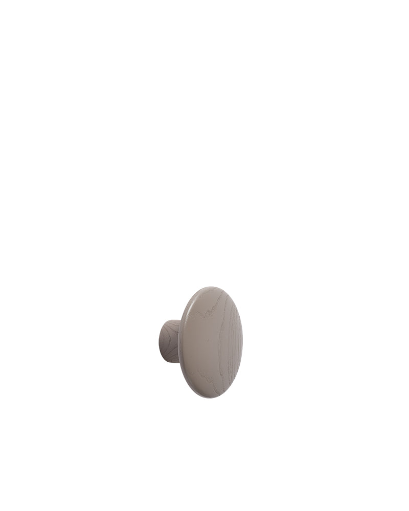 Dots - Taupe oak hook - ø9