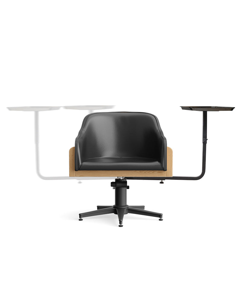 BossCaddi - Black color trolley for styling chair