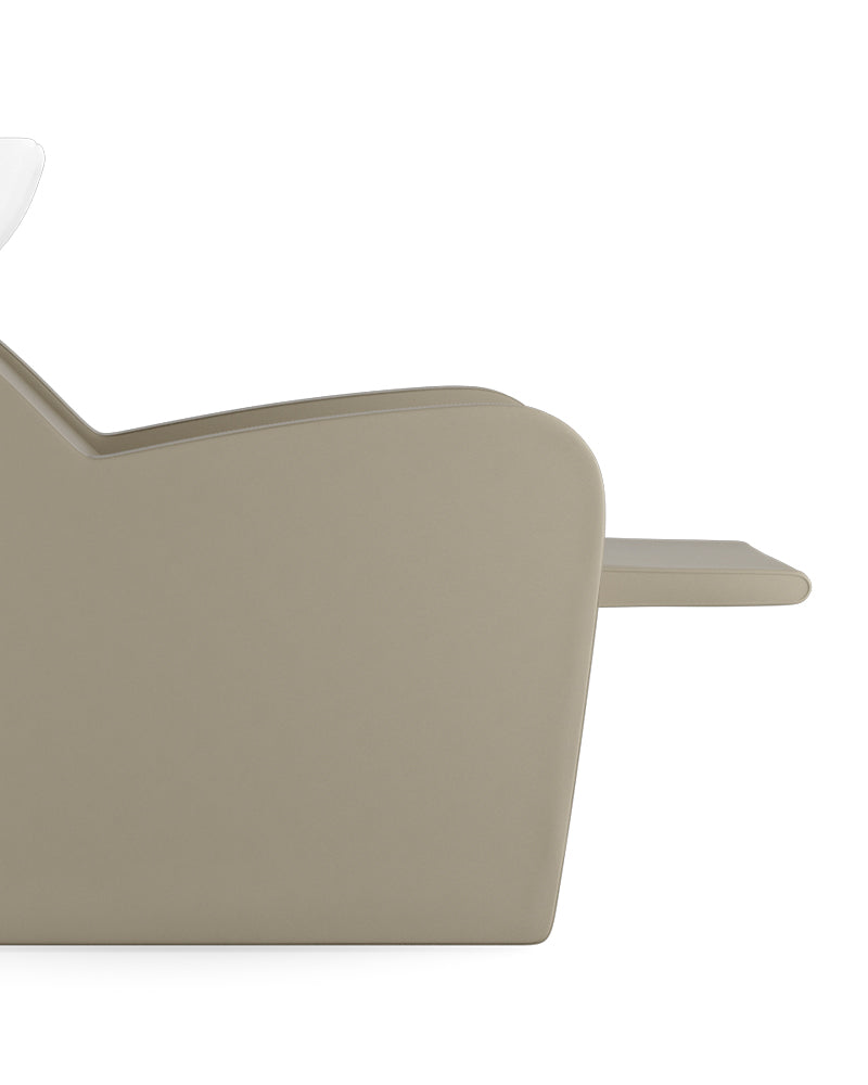 Fredda II - Beige washing unit with massage with white basin