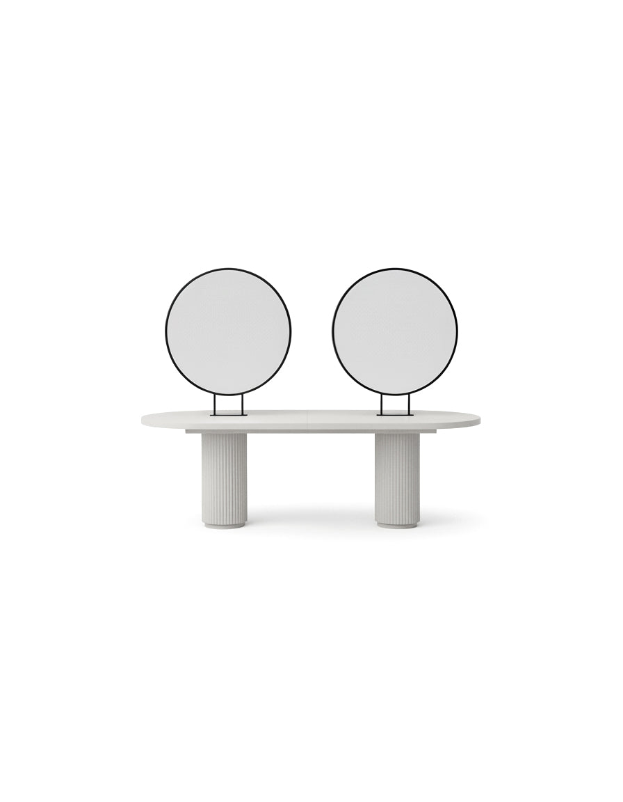 Island Grey - Grey freestanding workstation with 4 styling stations