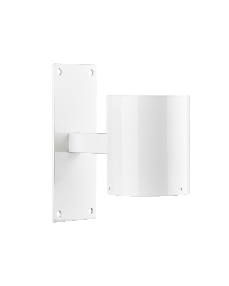 White wall mount for extraction arm