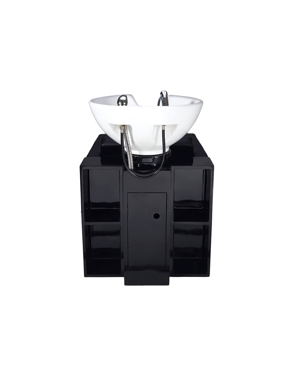 Jacob - Black washing unit with white wash basin