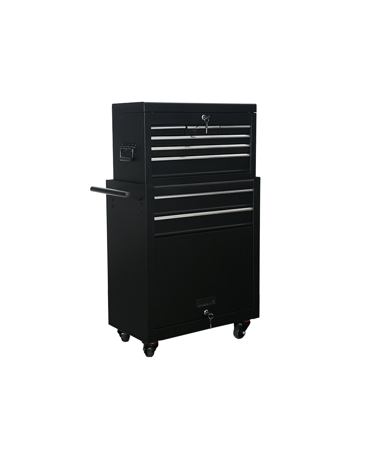 Jet - Black trolley with lock and removable top