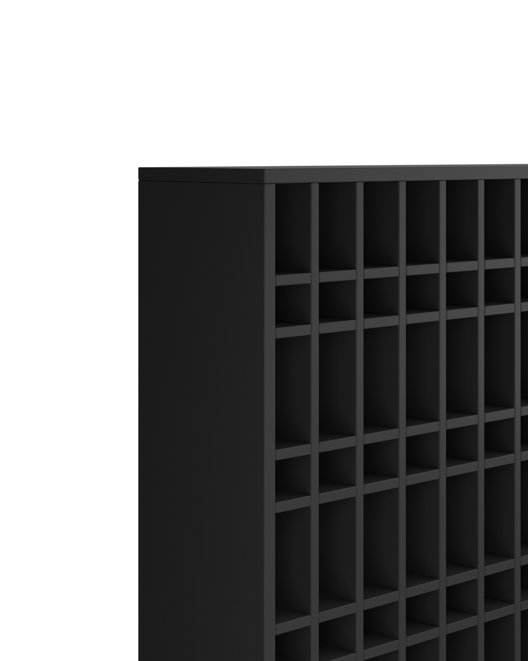 Colorbar tube rack - Wall-mounted color rack - Black
