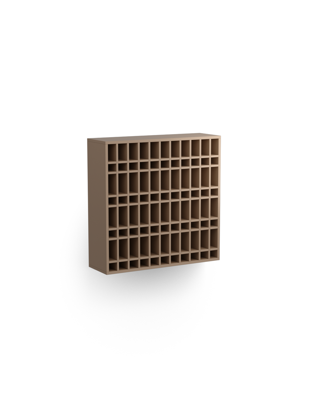 Colorbar tube rack - Wall-mounted color rack - Beige Cappuccino