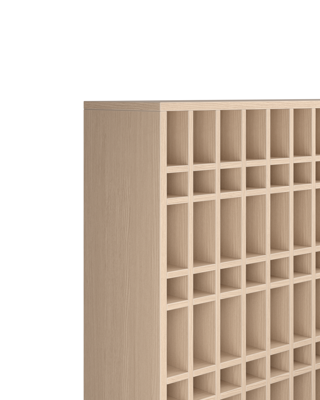 Colorbar tube rack - Wall-mounted color rack - Oak pattern