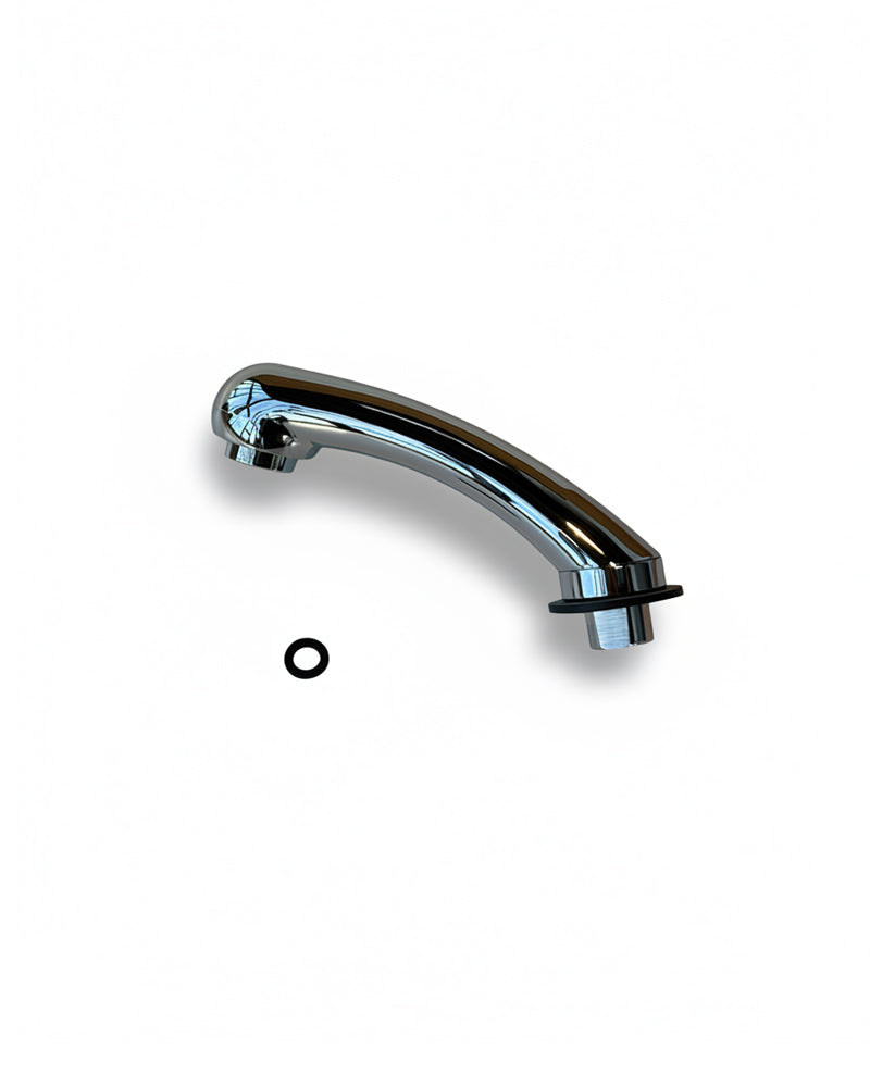Chrome shower head - Includes black plastic locking washer