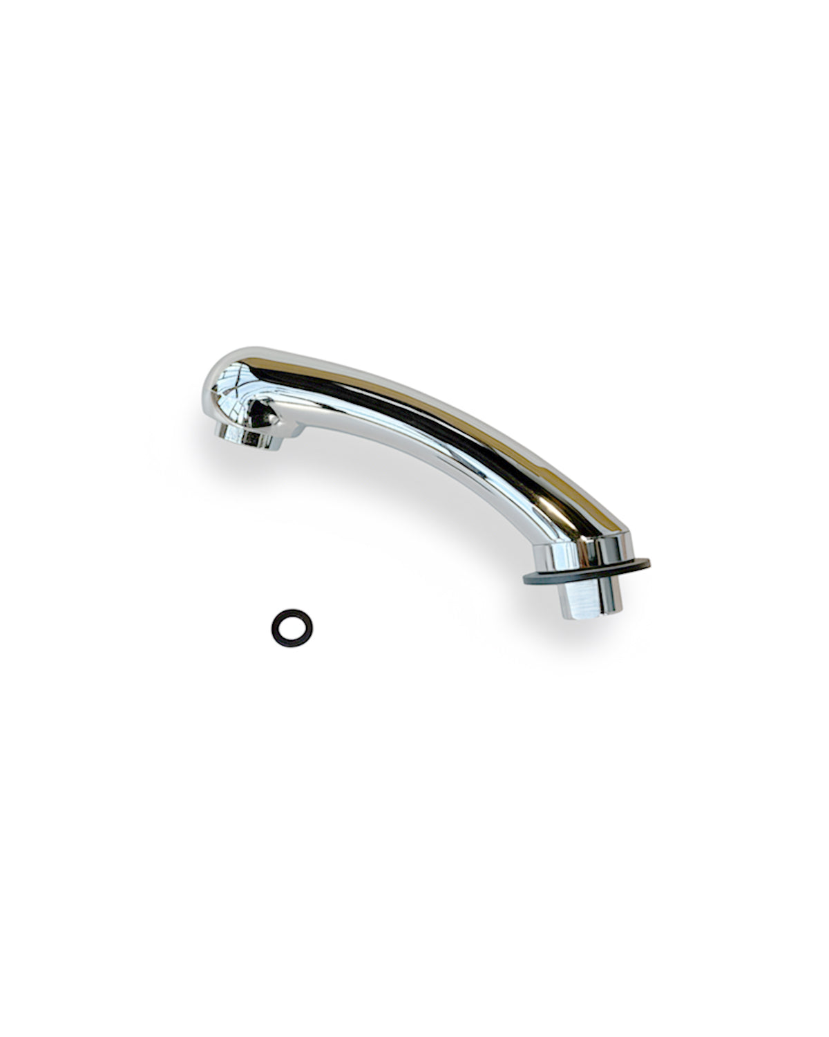 Chrome shower head - Includes black plastic locking washer