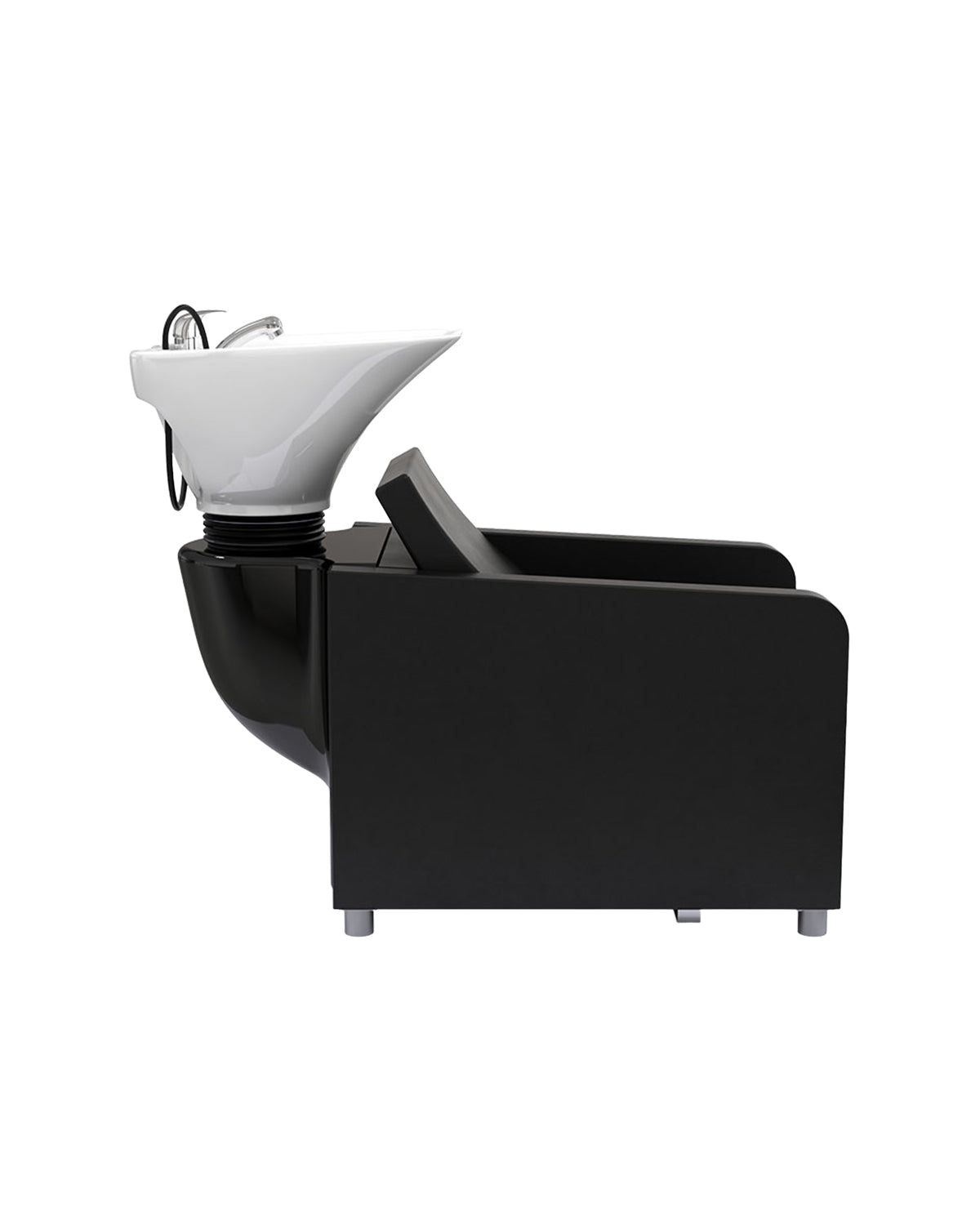 Noe - Black washing unit with white wash basin