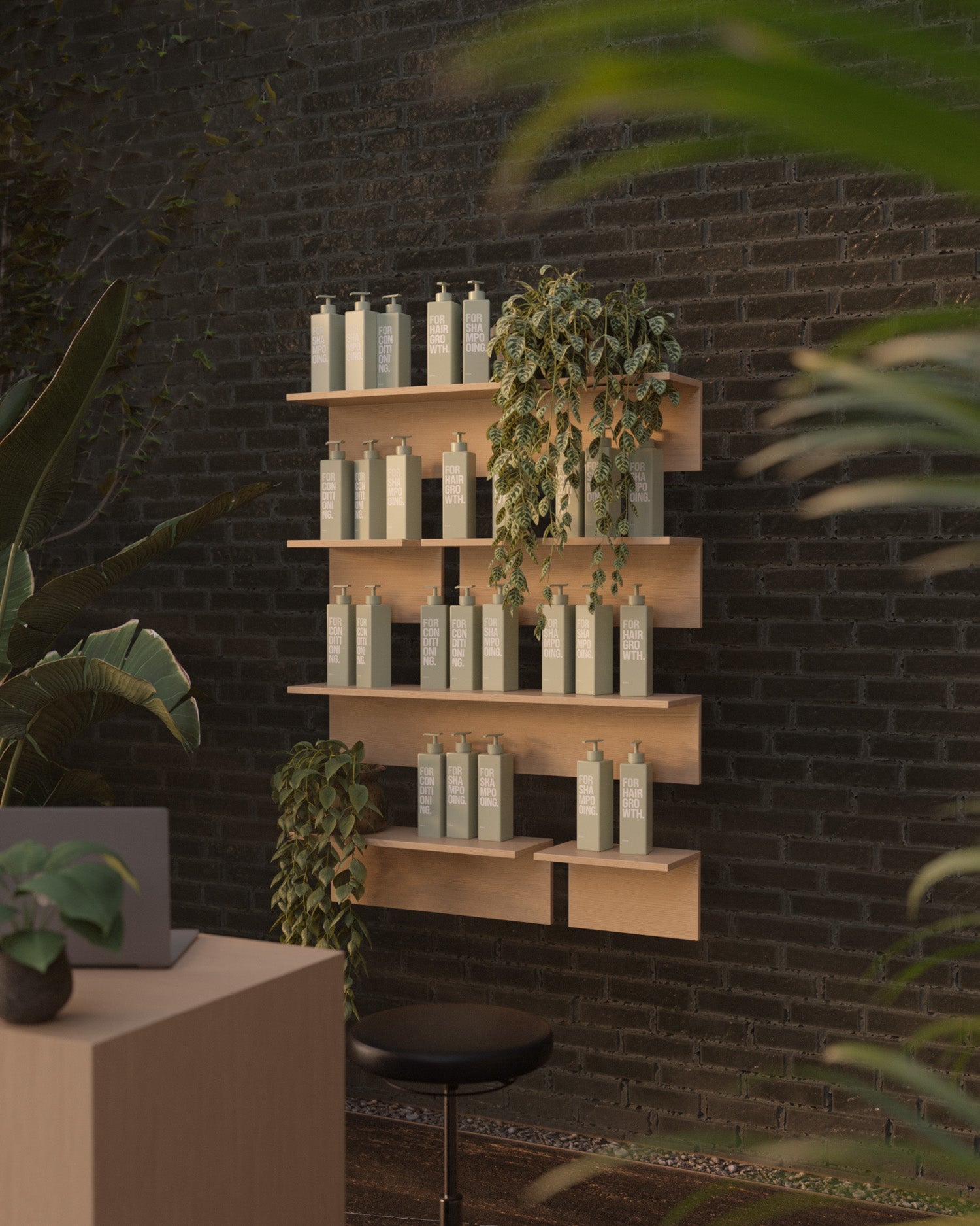 Display Oak - 32cm shelf in oak pattern