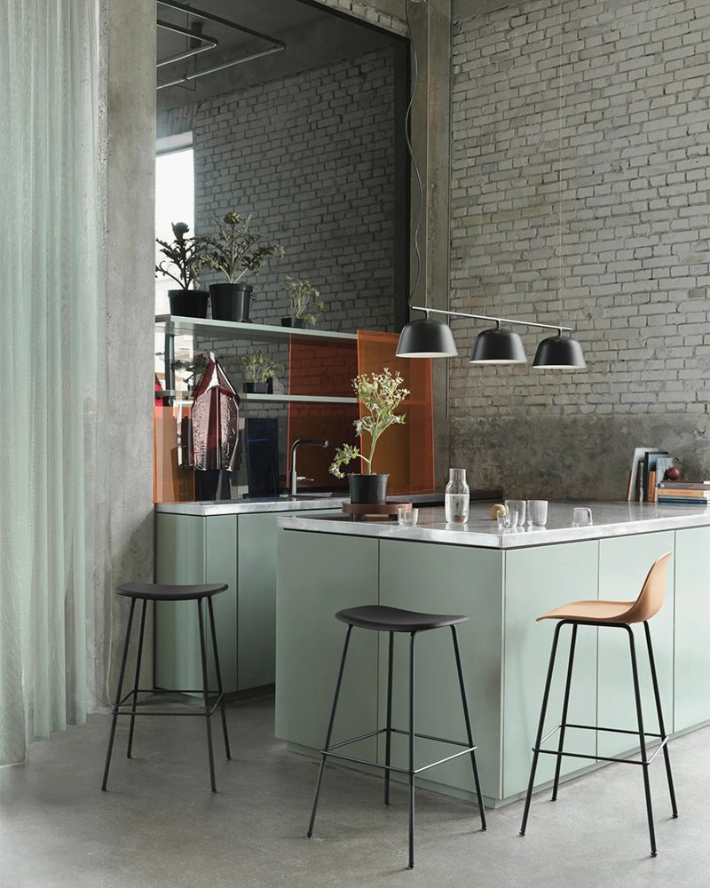 Fiber - Gray bar stool