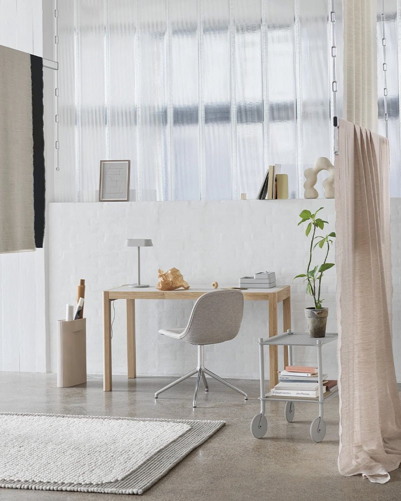 Flow small - Light gray trolley - Perforated metal