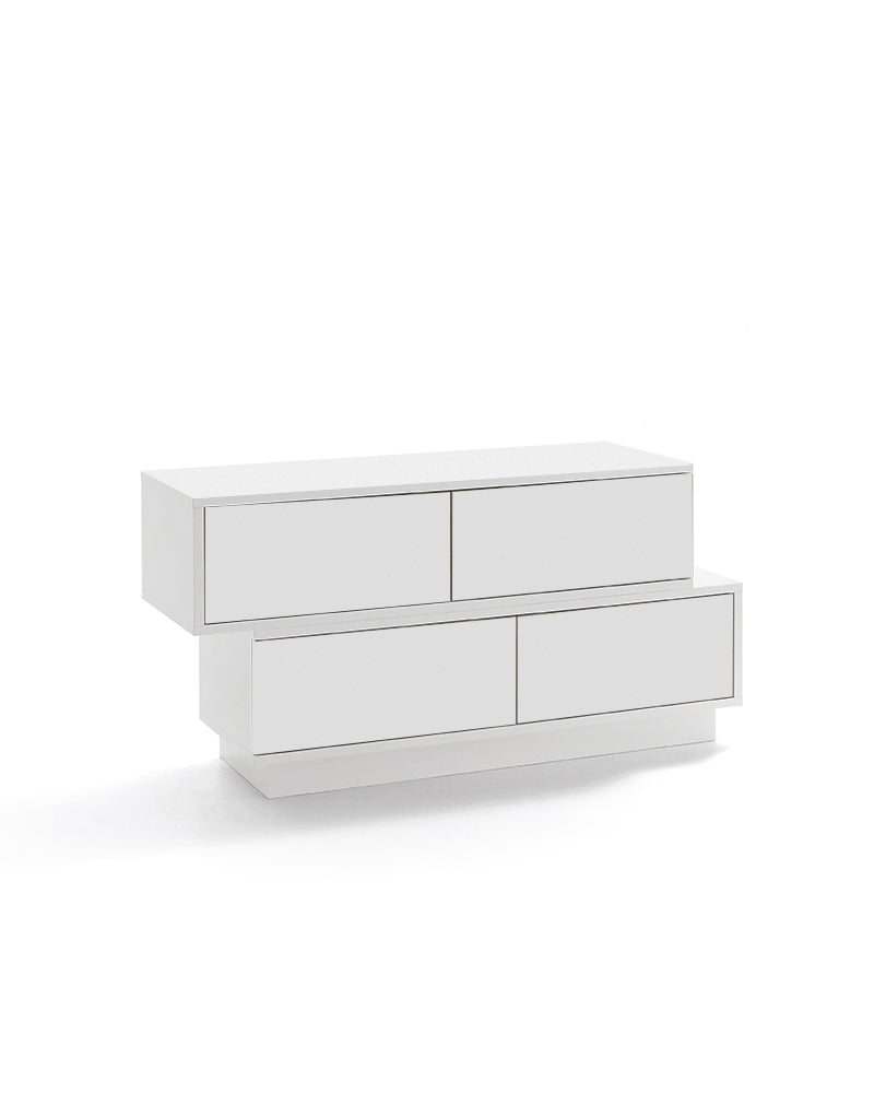 Swing - White reception desk with drawers