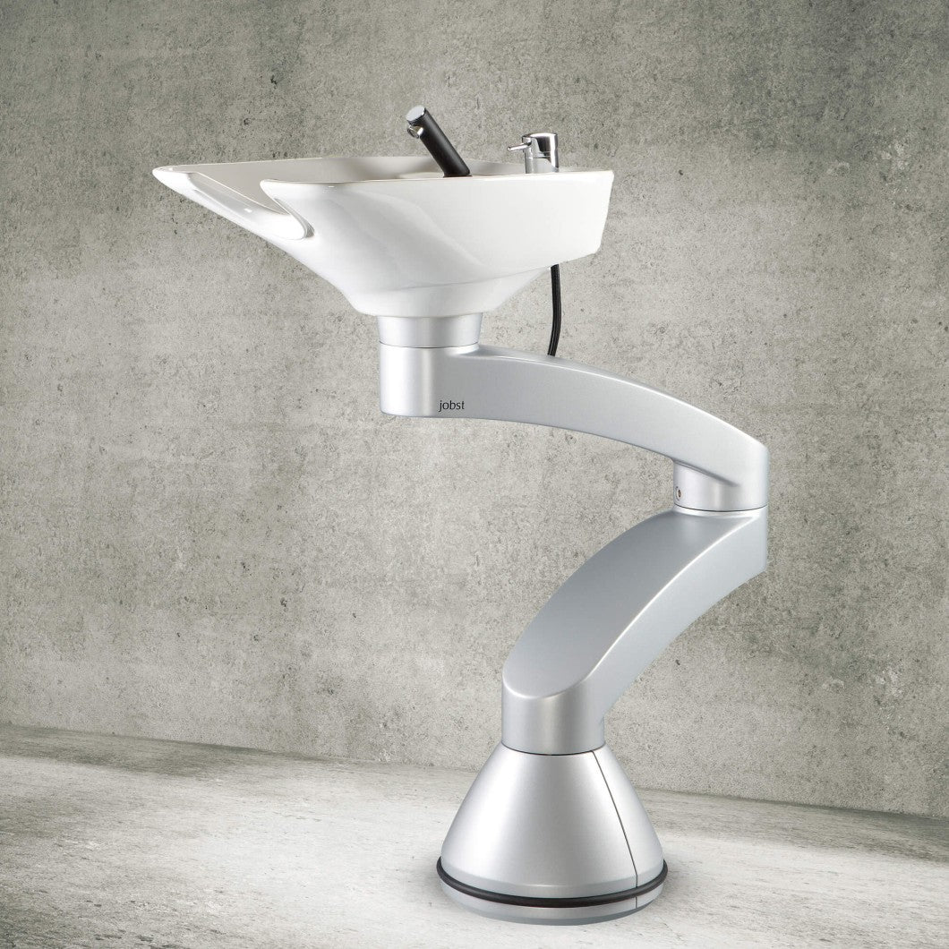 Contura swing PLUS - Aluminium freestanding basin - White basin